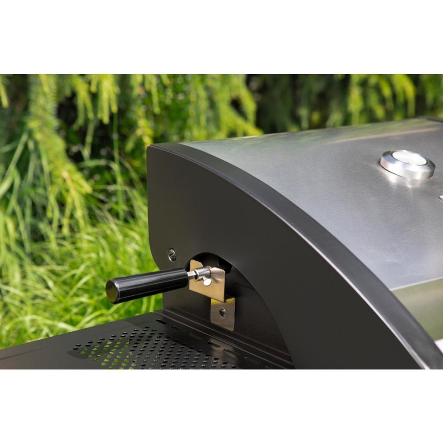 Fieldmann - Grelhador a gás 3 queimadores cromo mate