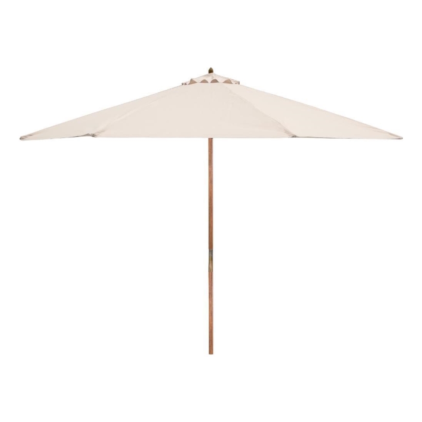 Fieldmann - Guarda-sol diâmetro 3 m creme/acácia