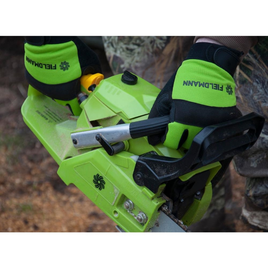 Fieldmann - luvas de trabalho XXL preto/verde