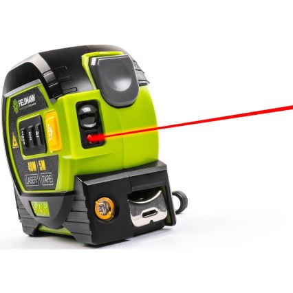 Fieldmann - Medidor de distâncias a laser com ecrã LED e medidor de precisão 2xAA