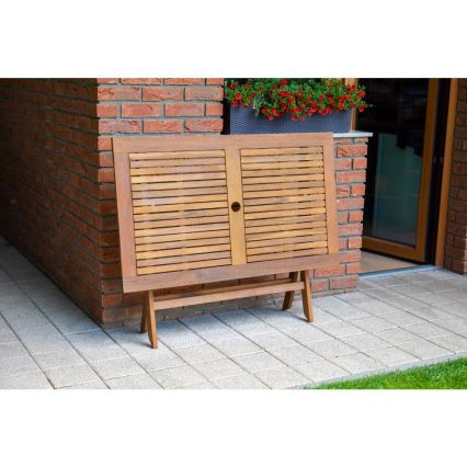 Fieldmann - Mesa de jardim dobrável 120x70 cm em acácia