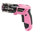 Fieldmann - Parafusadeira a bateria 3,6V 1300 mAh rosa