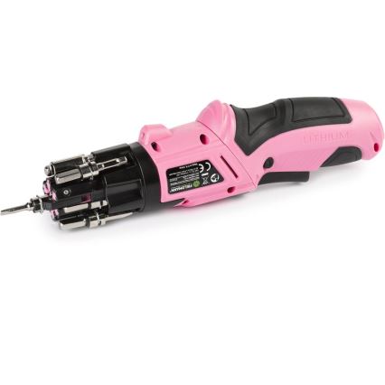 Fieldmann - Parafusadeira a bateria 3,6V 1300 mAh rosa