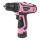 Fieldmann - Parafusadeira/Furadeira a bateria 12V 1500 mAh rosa/preto