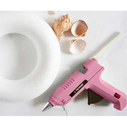 Fieldmann - Pistola de cola quente 100W/230V rosa