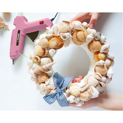 Fieldmann - Pistola de cola quente 100W/230V rosa