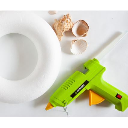 Fieldmann - Pistola de cola quente 100W/230V verde