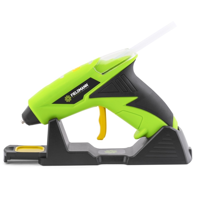 Fieldmann - Pistola de cola quente a bateria 4V 1500 mAh verde
