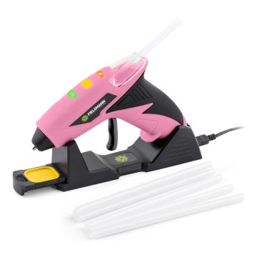 Fieldmann - Pistola de cola quente sem fios 4V 1500 mAh rosa