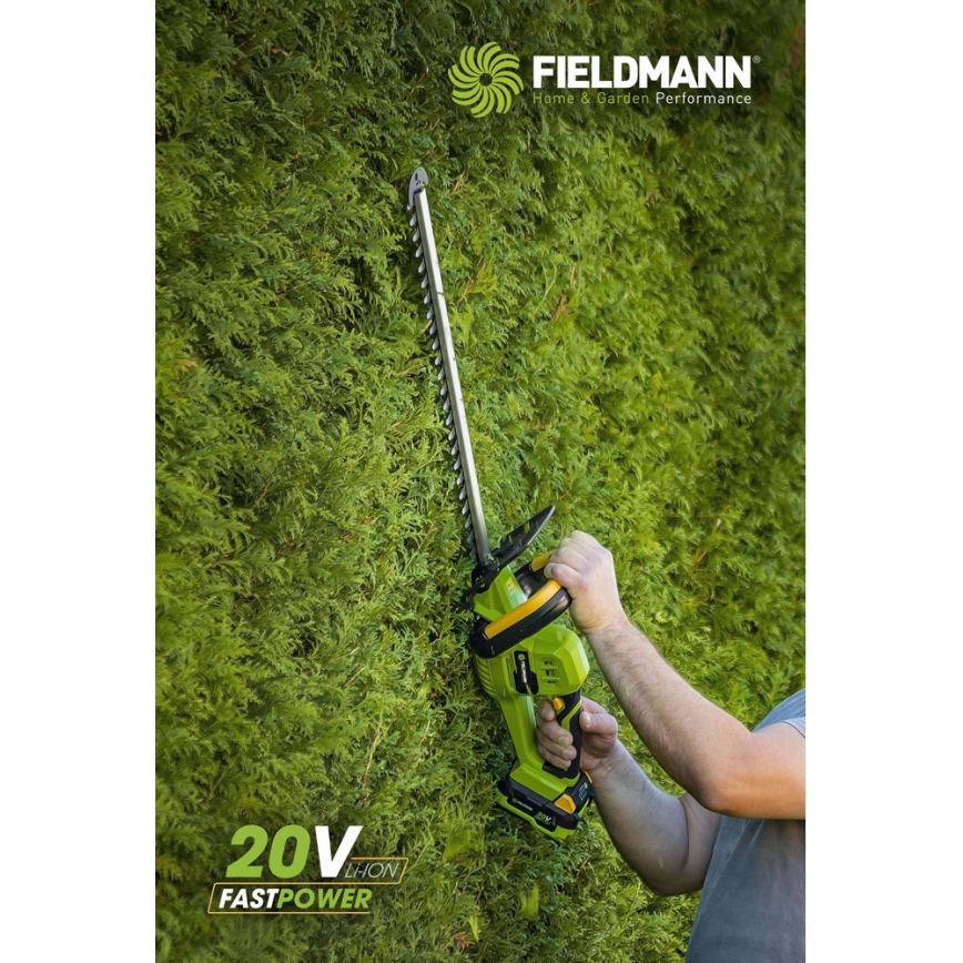 Fieldmann - Tesouras de cerca a bateria 20V
