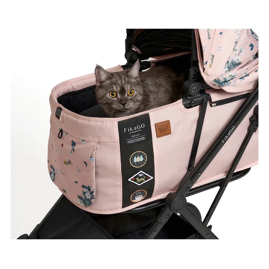 Fikago - Carrinho de passeio para cães e gatos FTG Artic Flor