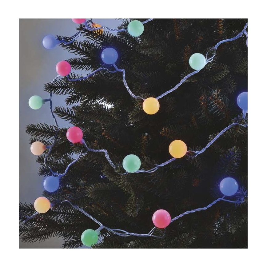 Fio de luzes LED para exterior de Natal 40xLED/9m IP44 multicolorido