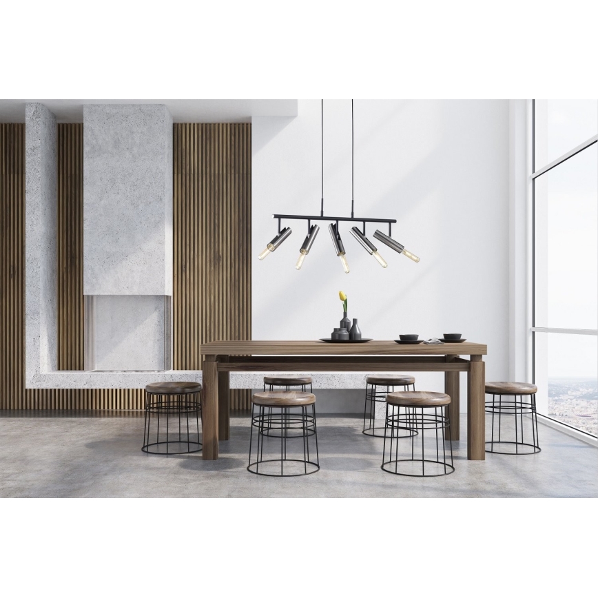 Fischer & Honsel 60369 - Candelabro suspenso DEAN 5xE27/25W/230V