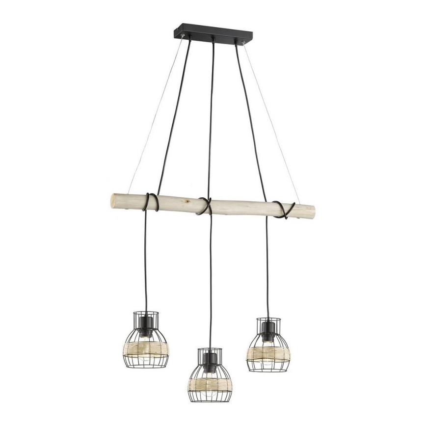 Fischer & Honsel 60798 - Candelabro suspenso STRAW 3xE27/40W/230V