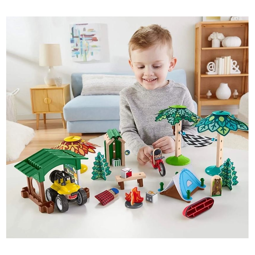 Fisher-Price - Conjunto de construção infantil Wonder Makers Camping