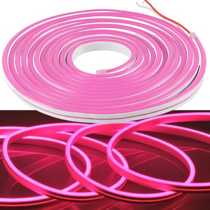 Fita LED NEON 5m LED/40W/24V rosa IP65