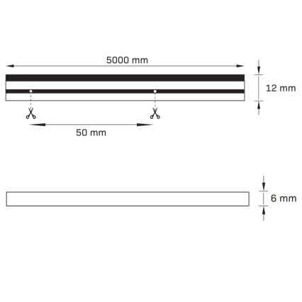 Fita LED NEON 5m LED/40W/24V rosa IP65
