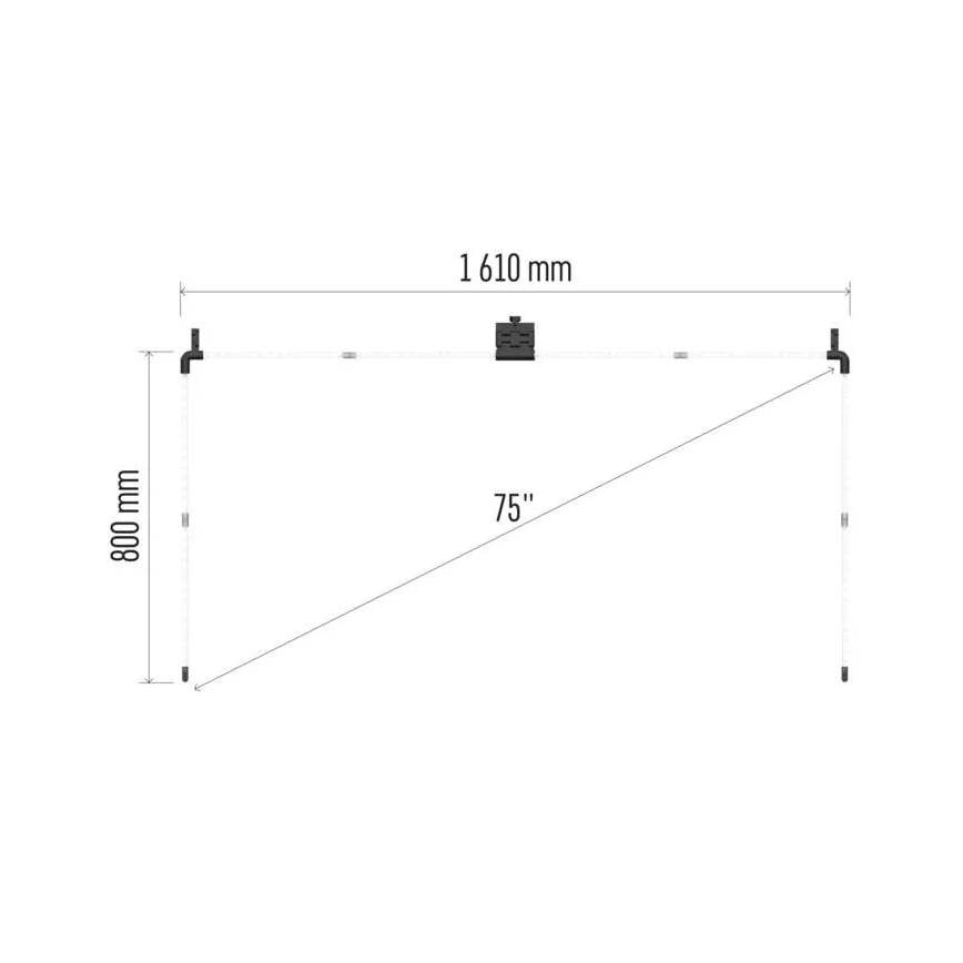 Fita LED RGBIC para TV GoSmart LED/24W/230V 75“