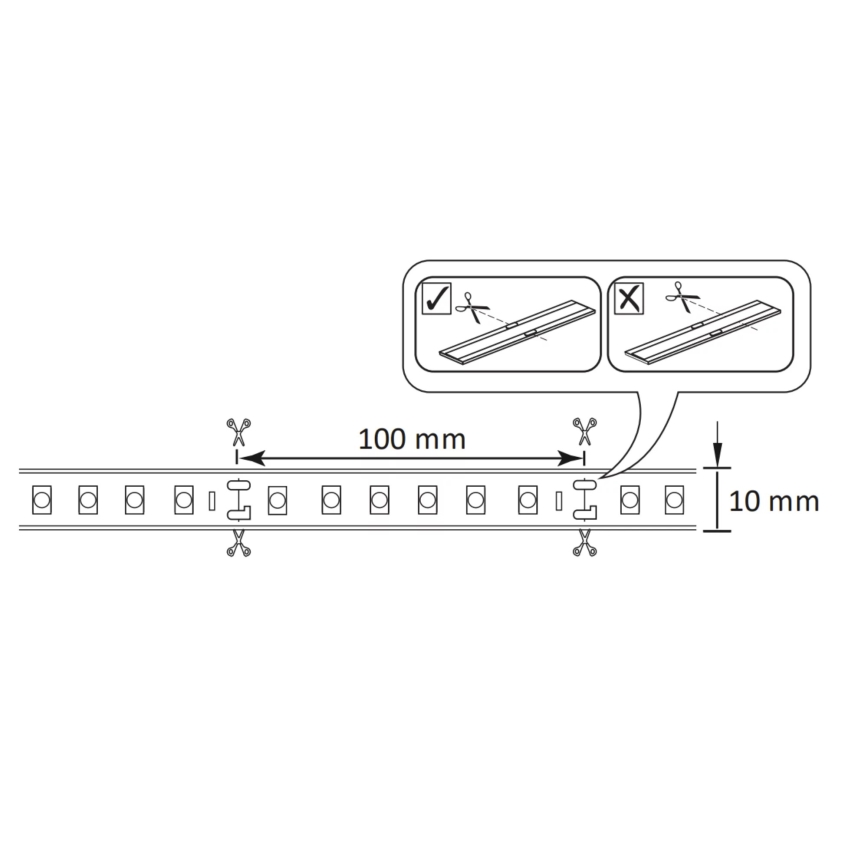 Fita LED RGBW regulável para exterior 5m LED/24W/12V IP65