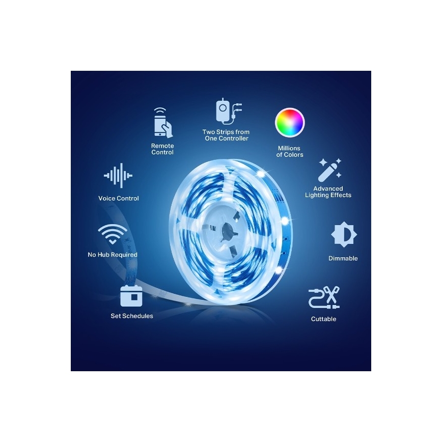 Fita LED RGBW regulável 5 m LED/20,5W/230V Wi-Fi