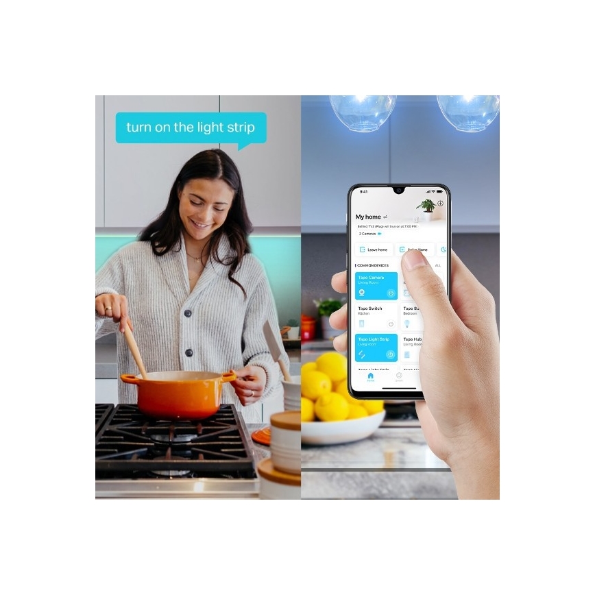 Fita LED RGBW regulável 5 m LED/20,5W/230V Wi-Fi