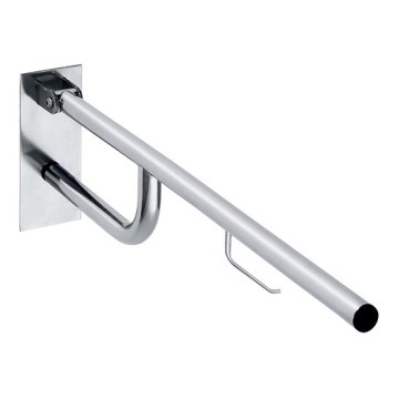 Fixador com suporte 10,3x25,3 cm aço inoxidável/prateado