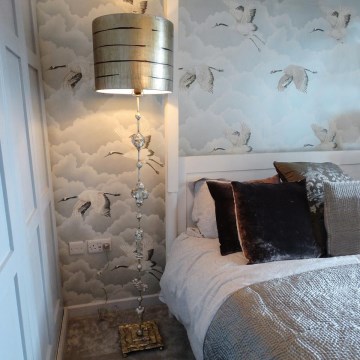 Flambeau - Candeeiro de chão FRAGMENT 1xE27/60W/230V