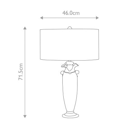 Flambeau - Candeeiro de mesa BIENVILLE 1xE27/60W/230V