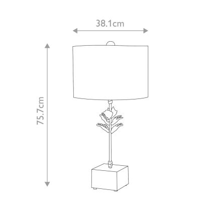 Flambeau - Candeeiro de mesa CAMILIA 1xE27/60W/230V