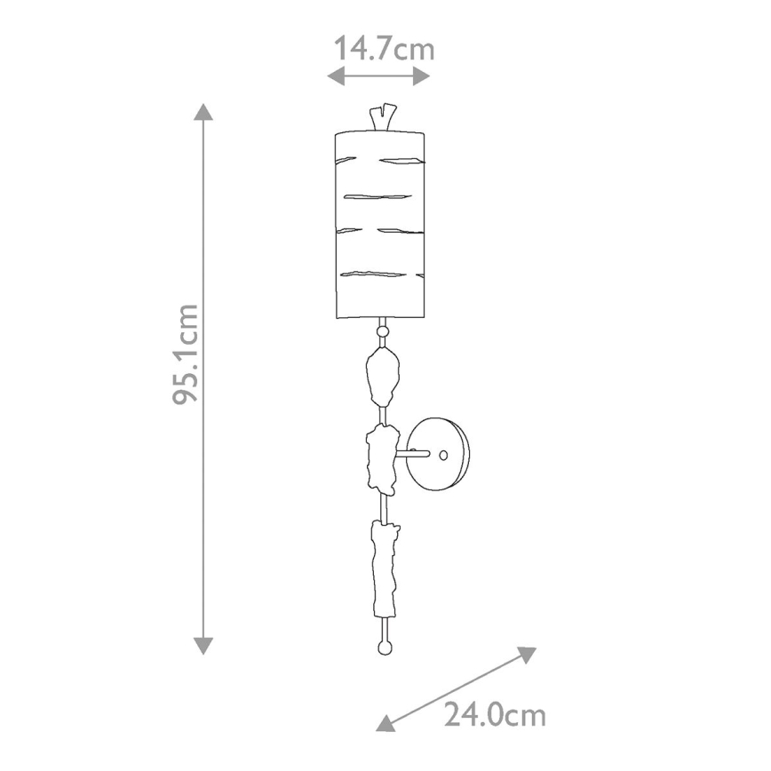 Flambeau - Iluminação de parede FRAGMENT 1xE27/60W/230V