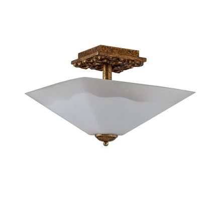 Flambeau STAR-F-S-DG - Candeeiro de teto STAR 2xE27/40W/230V, acabamento em cobre