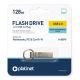 Flash Drive metálica resistente à água USB 128GB cromado