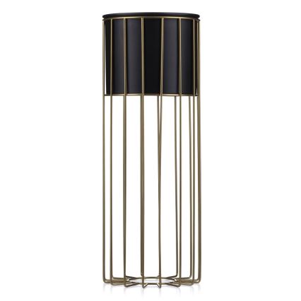 Floreira de metal LOFT 55x20 cm dourada/preto