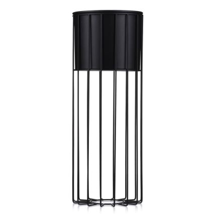 Floreira de metal LOFT 55x20 cm preto