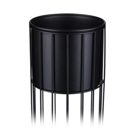 Floreira de metal LOFT 55x20 cm preto