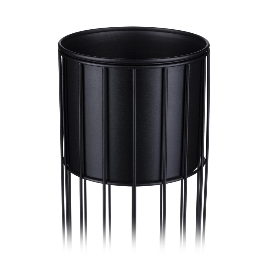 Floreira de metal LOFT 55x20 cm preto