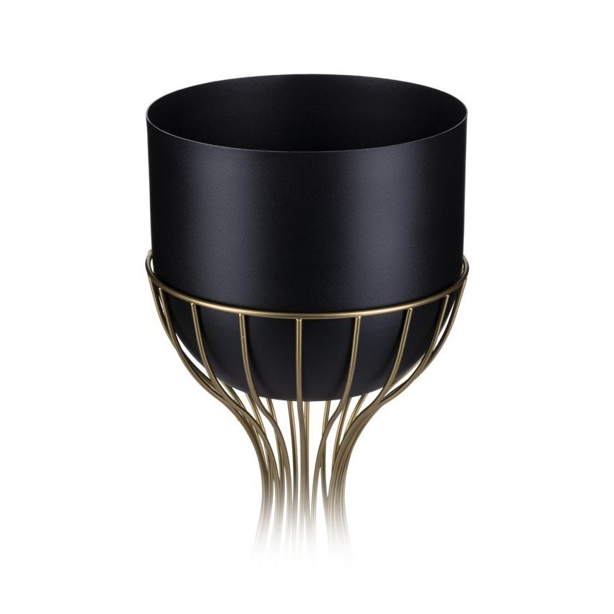 Floreira de metal LOFT 56x20 cm dourada/preto