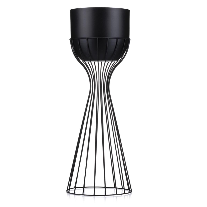 Floreira de metal LOFT 56x20 cm preto