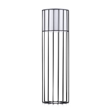 Floreira de metal LOFT 70x20 cm preto/branco