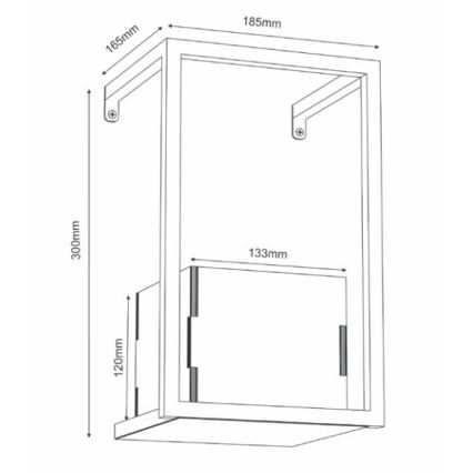 Floreira de parede 30x18 cm
