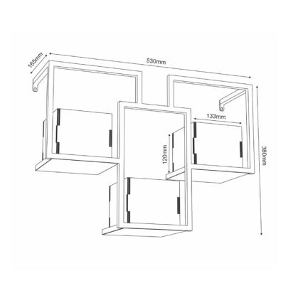 Floreira de parede 38x53 cm