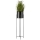 Floreira metálica OSLO 95x17 cm preto