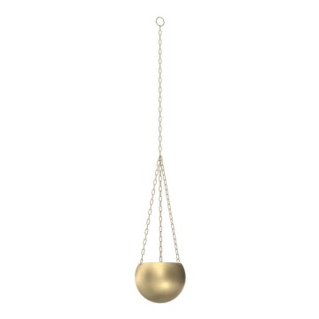 Floreira suspensa 155x27 cm dourado