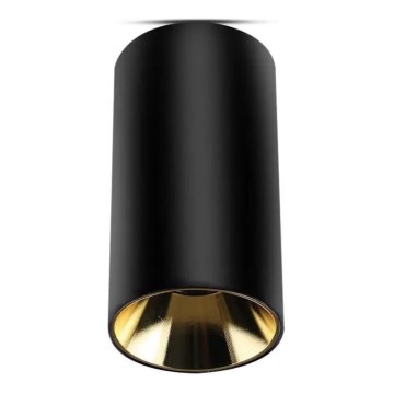 Foco 1xGU10/35W/230V preto/dourado