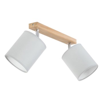 Foco APRILLIA 2xE27/25W/230V carvalho cinzento