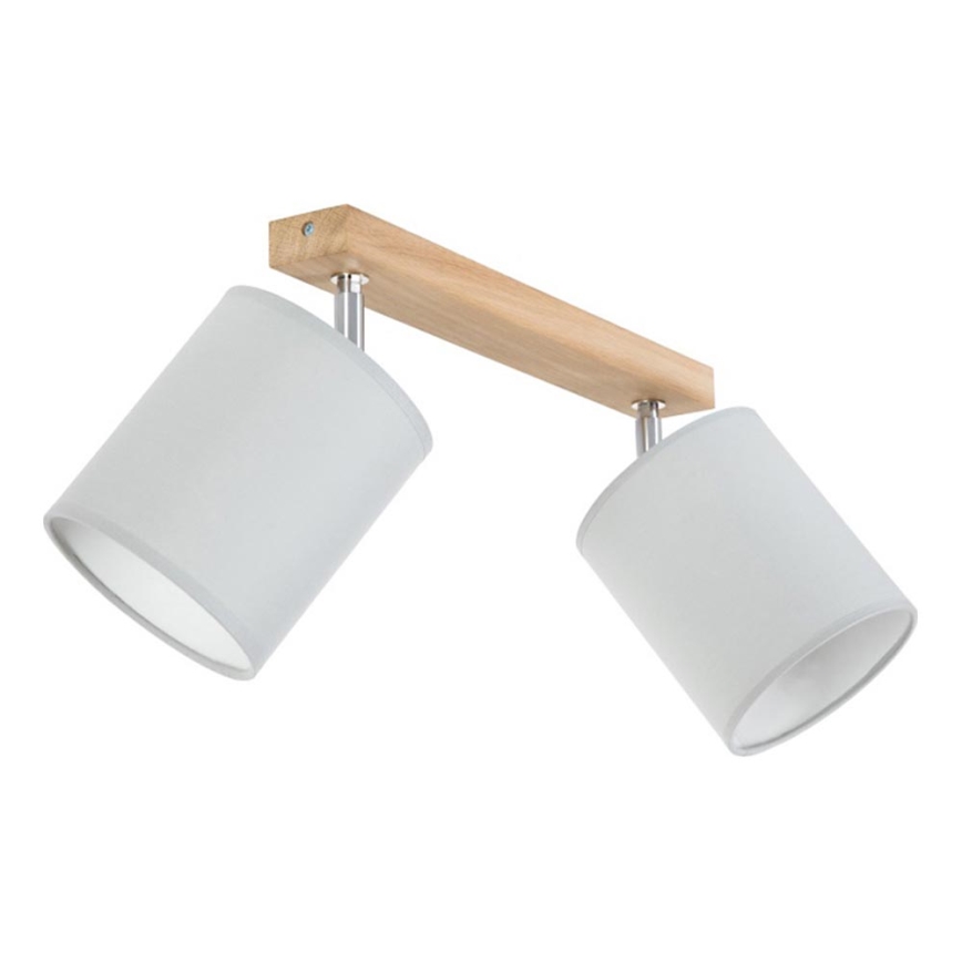 Foco APRILLIA 2xE27/25W/230V carvalho cinzento