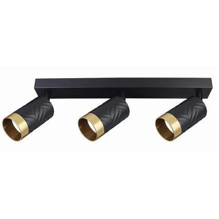 Foco ARRAS 3xGU10/10W/230V preto