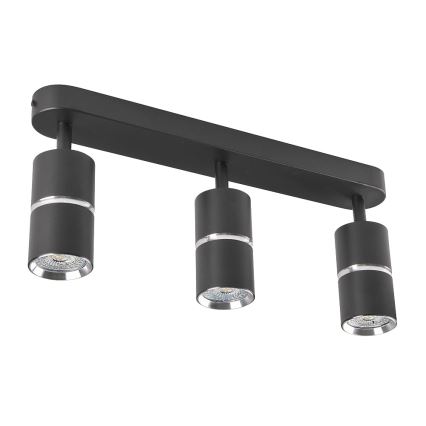 Foco BAMBOO 3xGU10/10W/230V preto