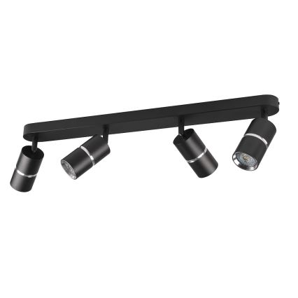 Foco BAMBOO 4xGU10/10W/230V preto