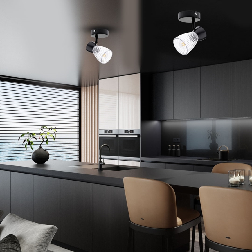 Foco BEST 1xE14/40W/230V preto